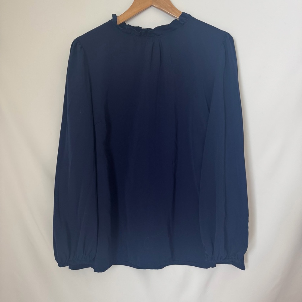 SHEIN Classic Navy Blouse